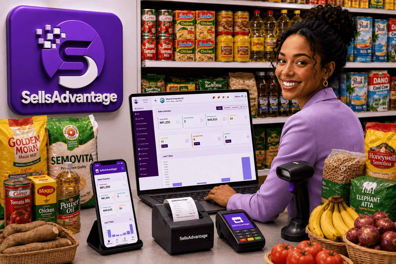 SellsAdvantage POS in action
